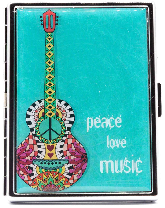 Compact (9 100s) Metal-Plated Cigarette Case & Stash Box