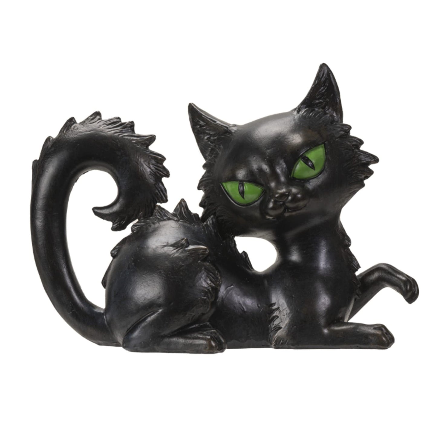 Pacific Giftware Black Cat Sitting Figurine, Spooky Collectible Polyresin Statue and Home Decoration, 8.27 Inches x 3.15 Inches x 5.91 Inches