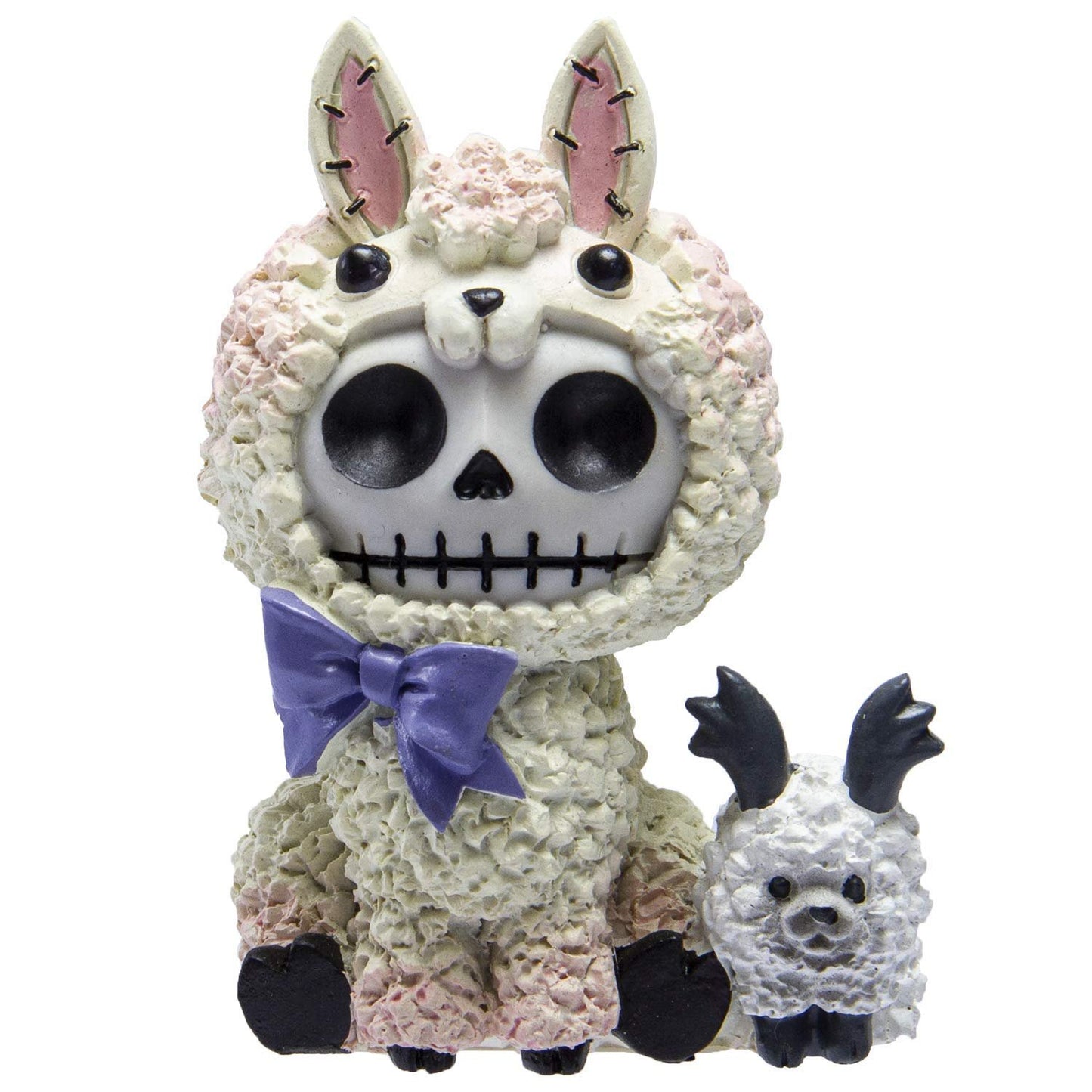 Furrybones Summit Collection Alpaca Paco Figurine Decorative Signature Skeleton in Alpaca Llama Camelid Costume 3 Inch Tall Collectible Statue