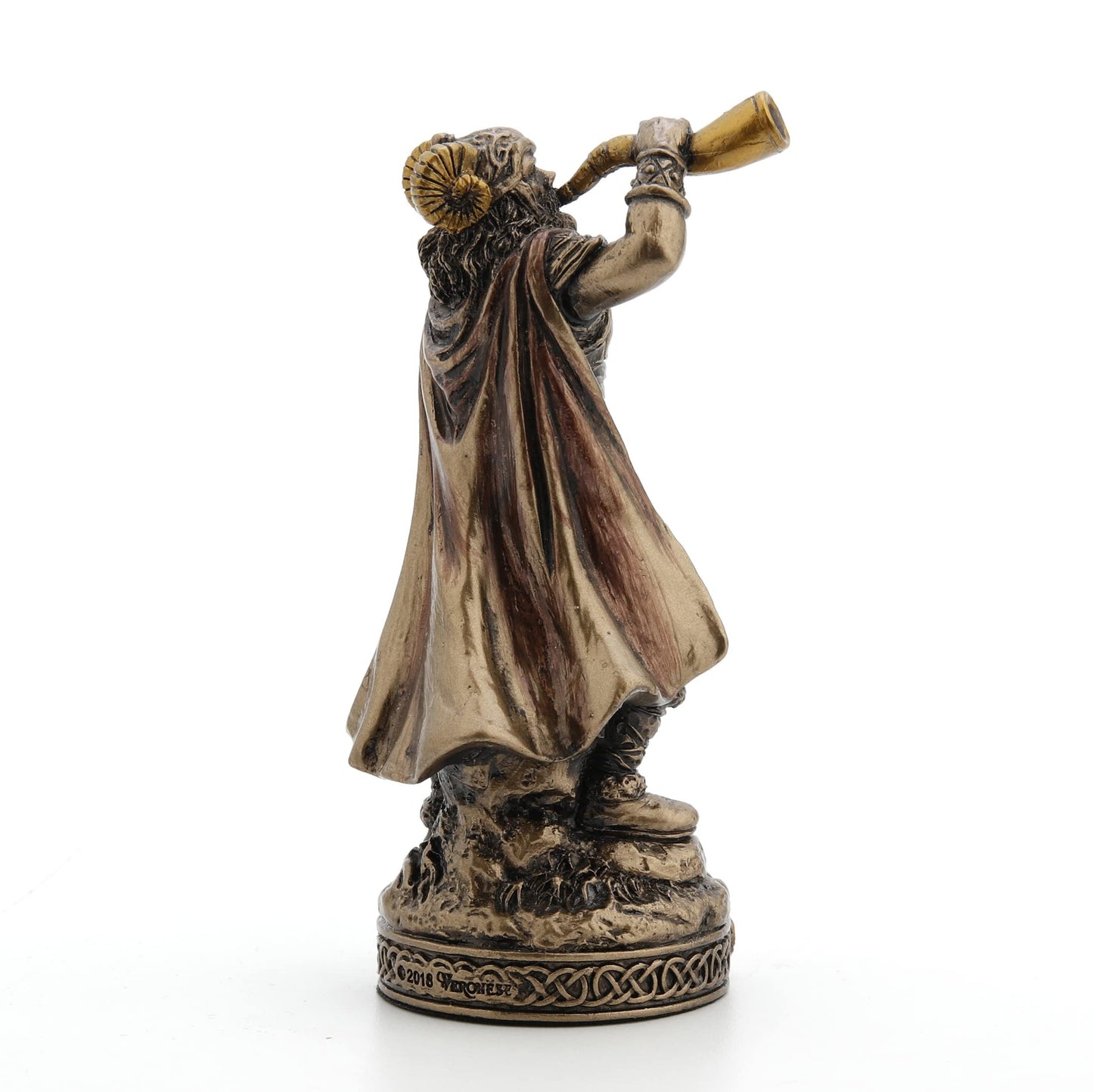 Veronese Design Heimdall The Norse Guardian of The Bifrost Hand Painted Bronze Finish Miniature Figurine
