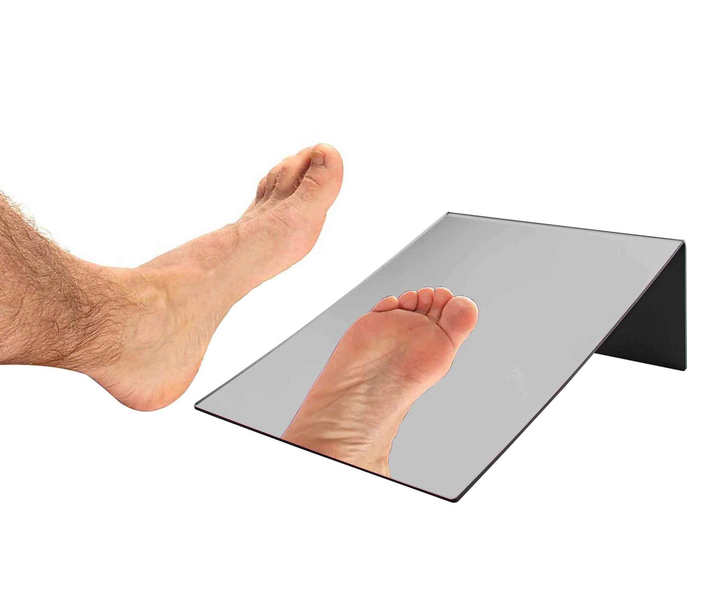 Marketing Holders Acrylic Easel Mirror 12" x 18" Slant Back Lightweight Plexiglass Countertop Stand Perfect for Professional and Home Use Makeup or Hair Styling