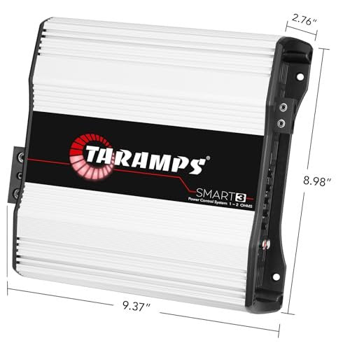 Taramps Smart 3 Amplifier 1 to 2 Ohms 3000 Watts RMS, Multi Impedance, 1 Channel, High Performance, Class D, Monoblock, Great for Subwoofers, Smart 3k