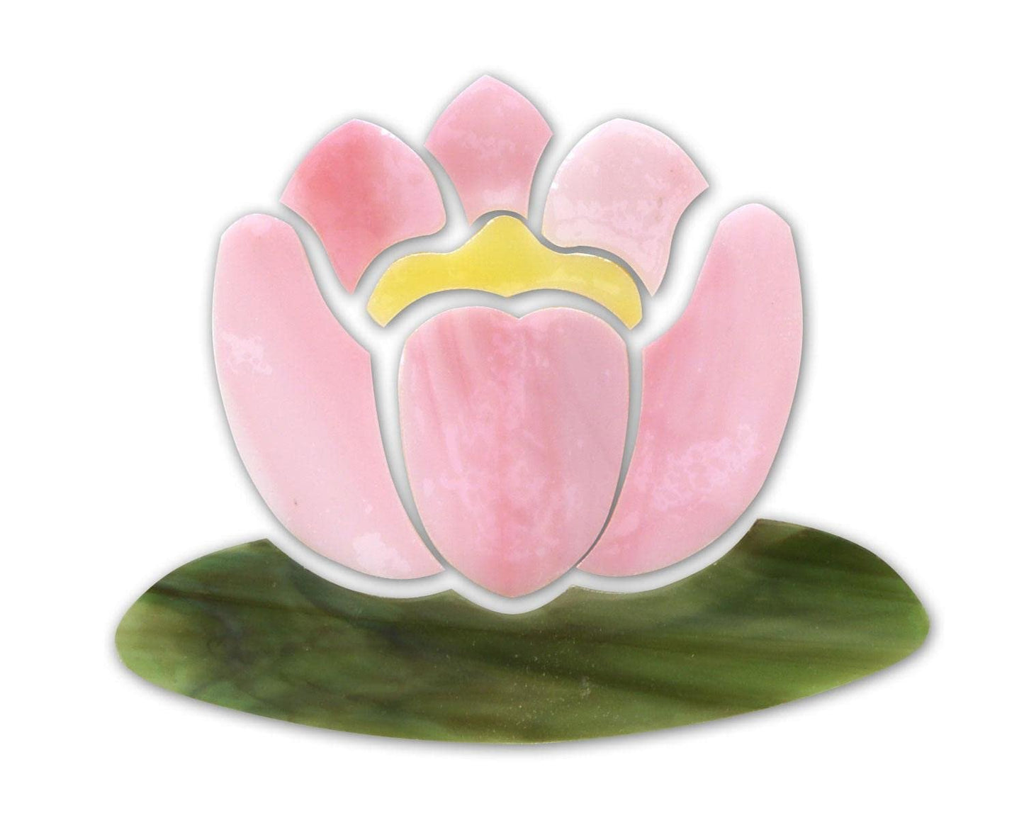 Delphi Glass Water Lily Premium Pre-Cut Stained Glass Kit