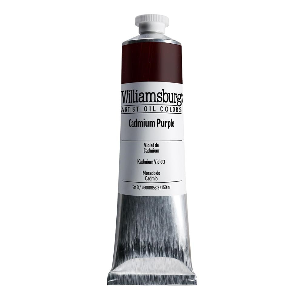 Williamsburg Artist Oil Colors by GOLDEN, Cadmium Red Vermilion, 150 ml tube, Professional Oil Paint, Opaque