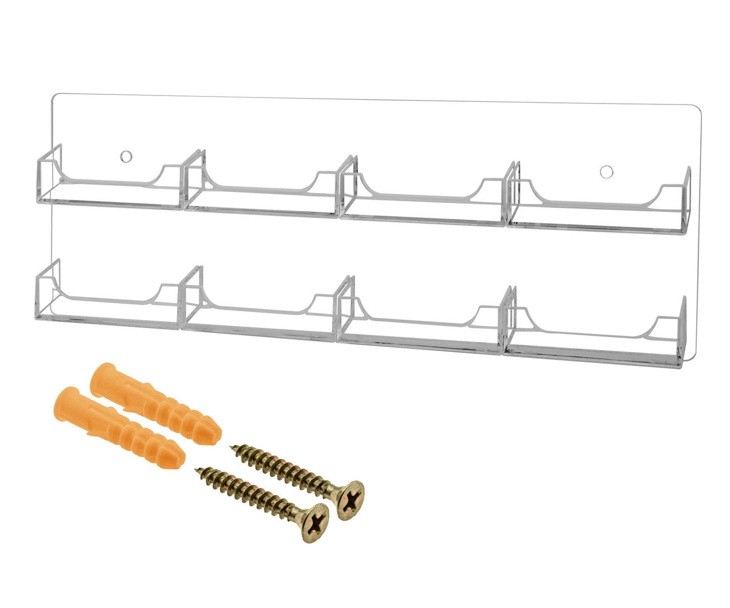 Marketing Holders Multi Pocket Premium Business Card Holder Acrylic Horizontal Wall Mount