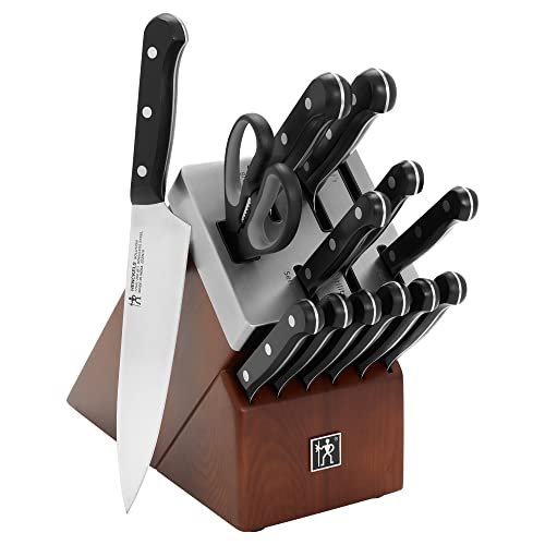HENCKELS Solution Razor-Sharp 16-pc Self Sharpening Knife Block Set, Chef Knife