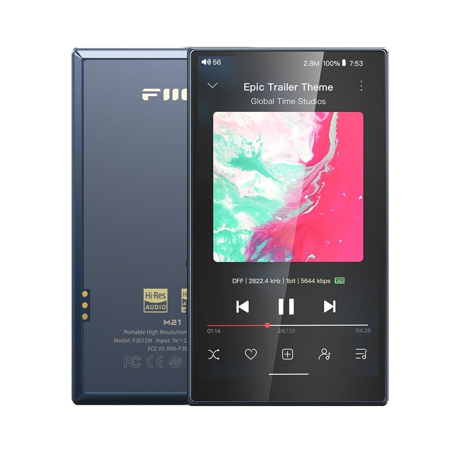 FiiO M21 Android 13 Portable Music Player MP3 Snapdragon 680 4* CS43198 DAC Chips Hi-Res Audio DSD Bluetooth LDAC