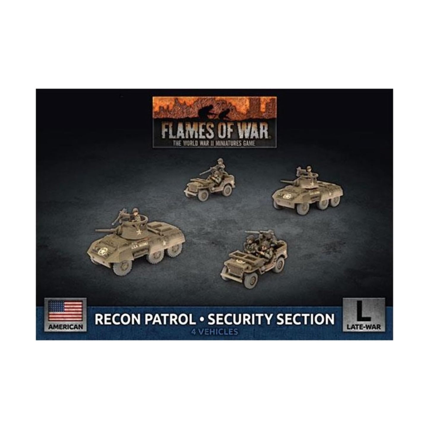 Flames of War: Late War: United States: M8 Recon Platoon / Security Section (UBX79)
