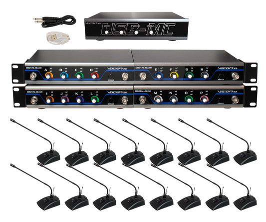 VocoPro Wireless Microphones and Transmitters, USB-Conference 16