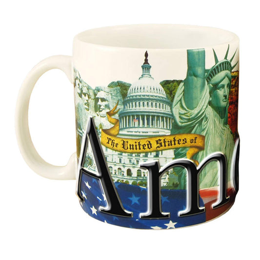 Americaware USA 18oz. Color Relief Coffee Mug