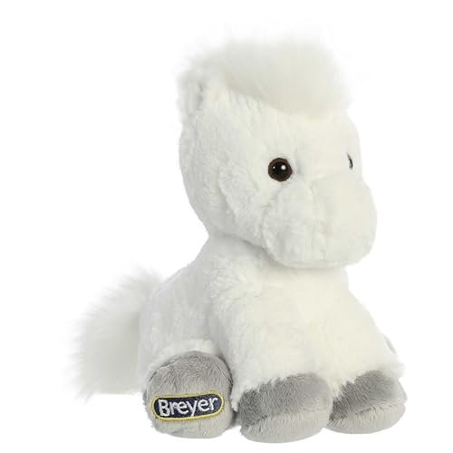 Breyer Aurora® Exquisite Horse Stuffed Animal - Realistic Detailing - Imaginative Play - White 8 Inches