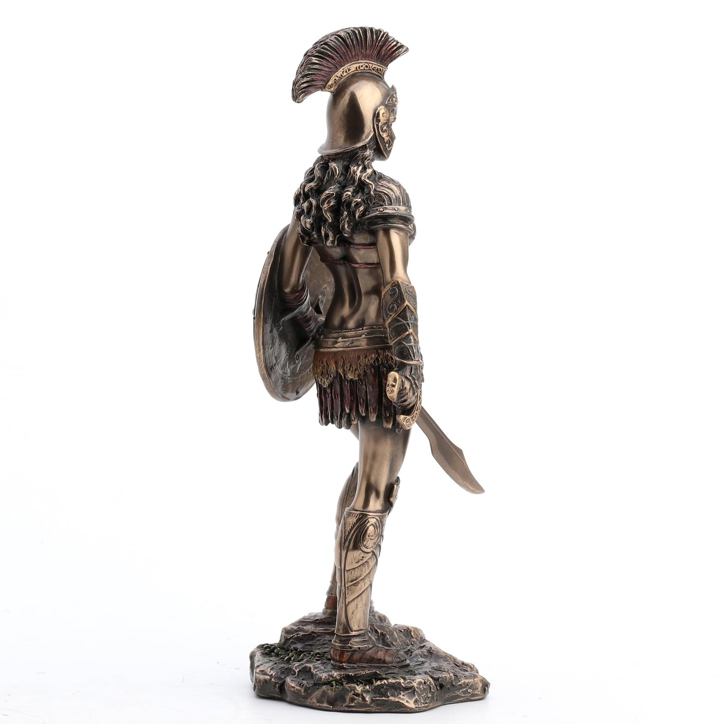 Veronese Design 9" Tall Amazon Warrior Wielding Sword and Shield Cost Cast Bronzed Resin Sculpture Collectible Figurine Greek Roman Spartan Gift