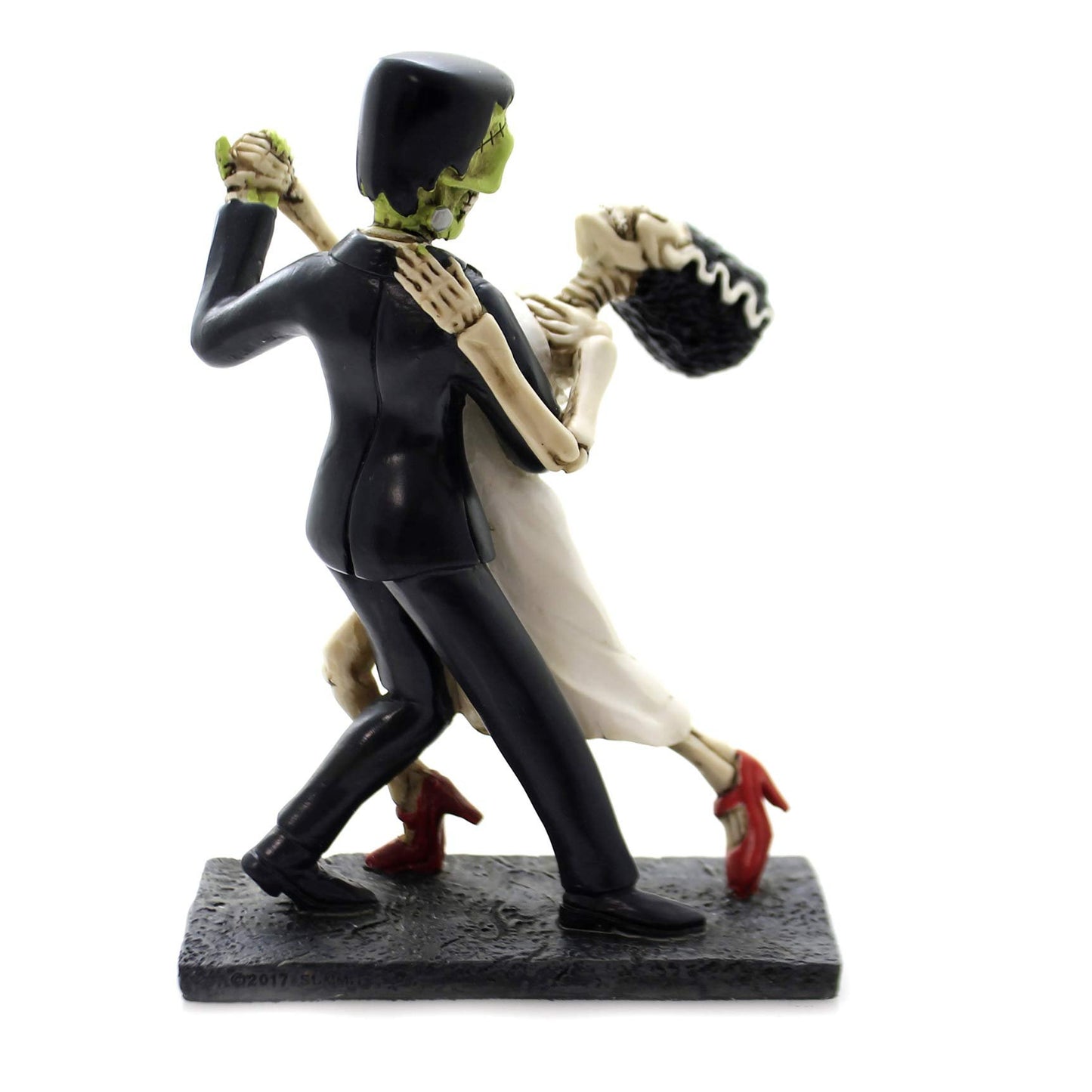 YTC Frank and Bride Dancing Skull Figurine
