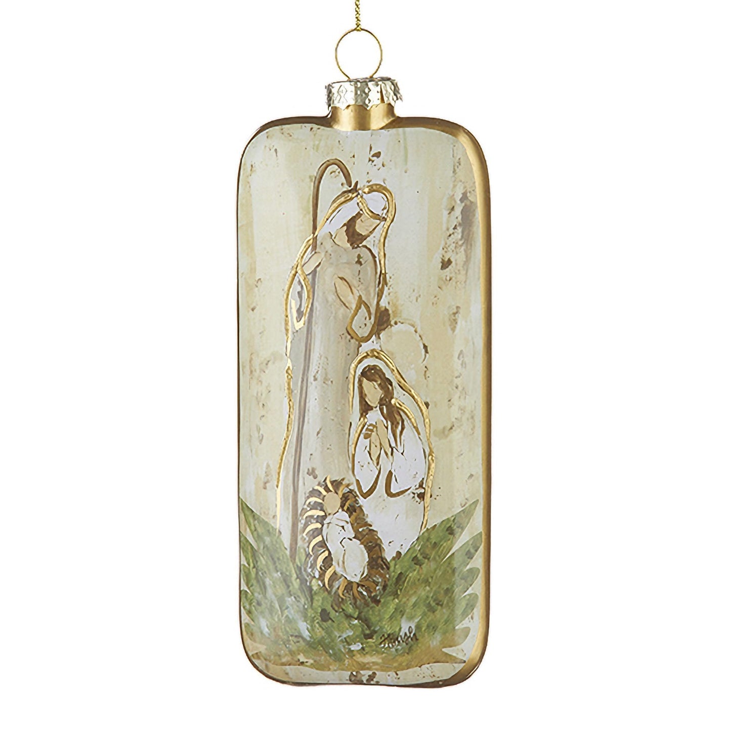 RAZ Imports 4224582 Holy Family Ornament, 6-inch Height, Glass