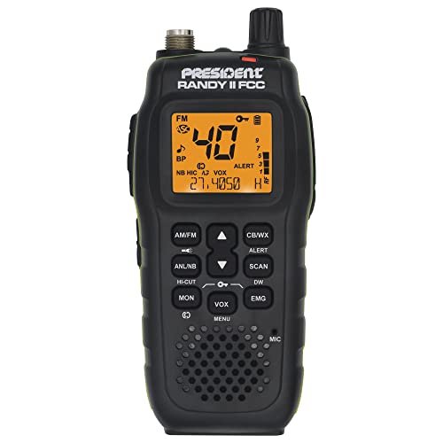 President Randy II FCC - First FCC Approved AM/FM Handheld CB Radio