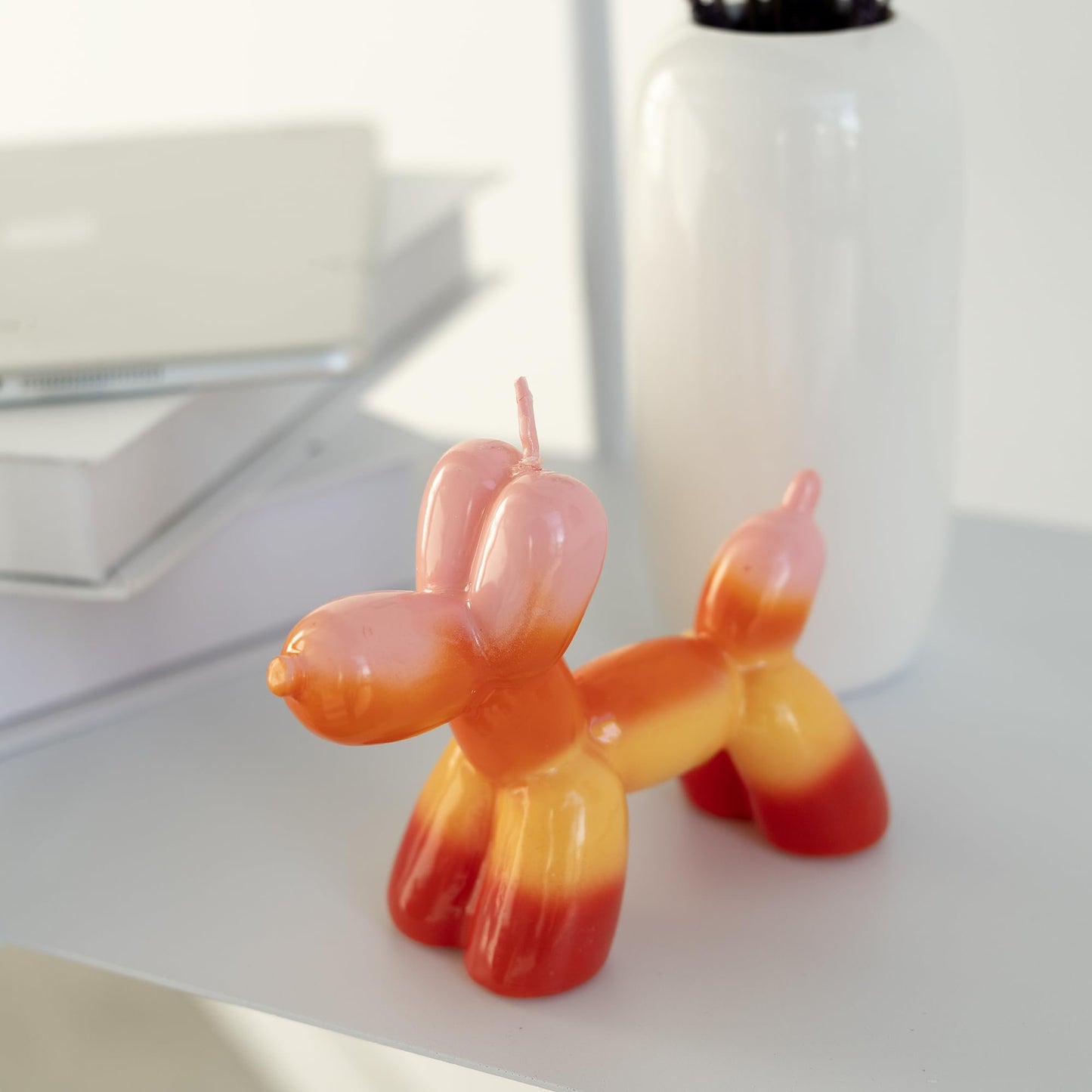 Sunset Balloon Dog Candle – Decorative Balloon Dog-Shaped Candle for Home Décor & Parties