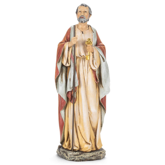 Roman Joseph's Studio Inc., St. Peter Figure, Renaissance Collection, 10.5" H, Resin and Stone, Religious Gift, Decoration, Collection, Durable, Long Lasting