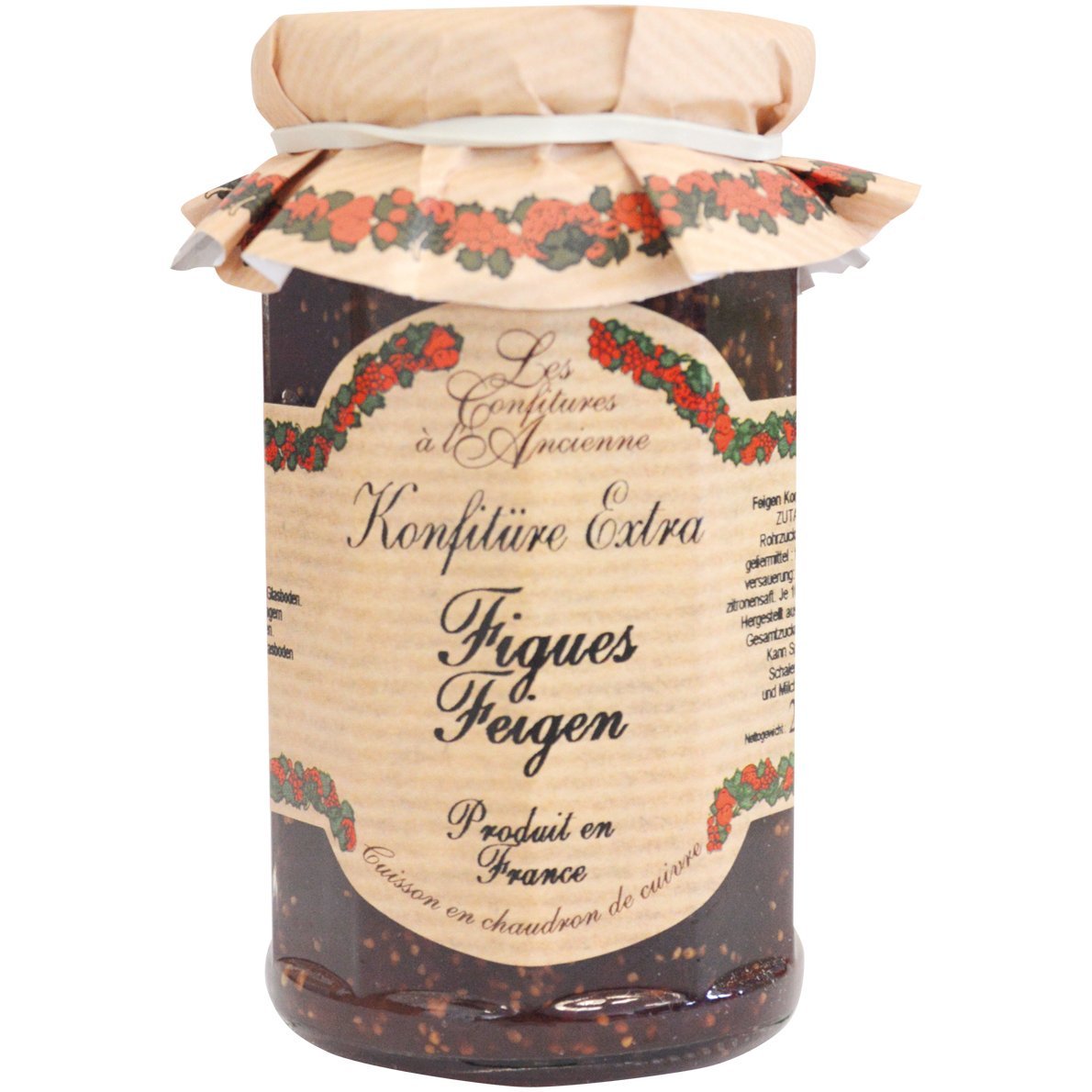 Fig Jam Andresy All natural French jam pure sugar cane 9 oz jar Confitures a l'Ancienne, One