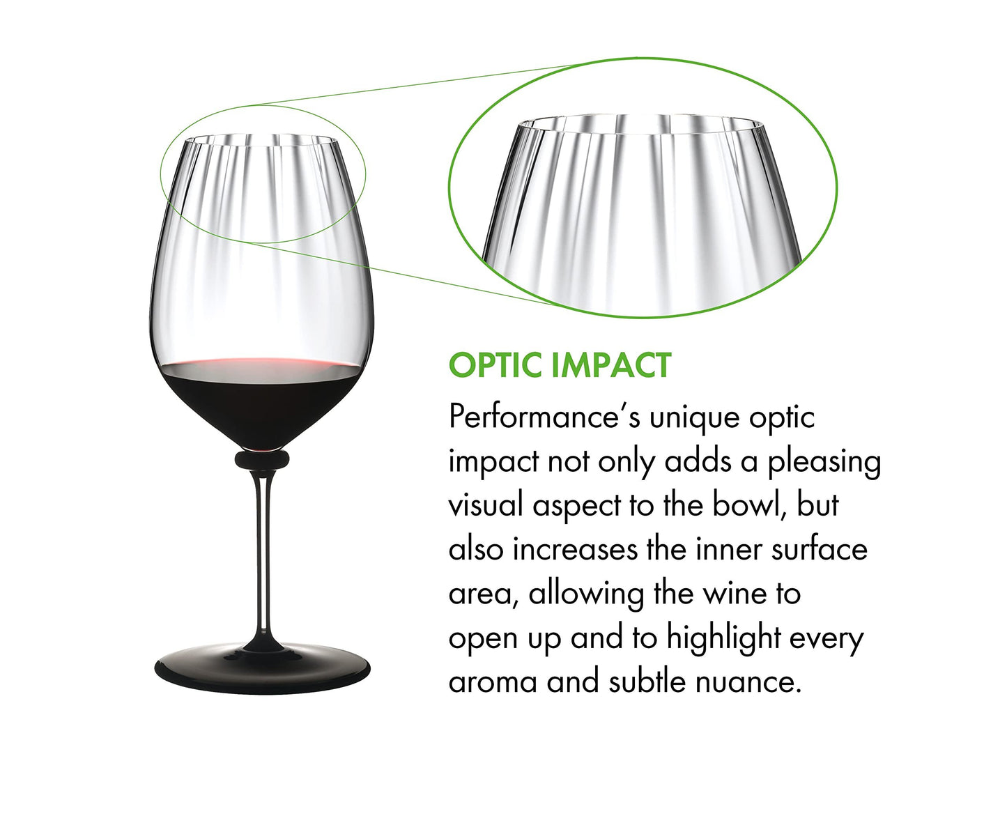 Riedel 4884/0 N Fatto A Mano Performance Cabernet Wine Glass, 29 oz, Clear