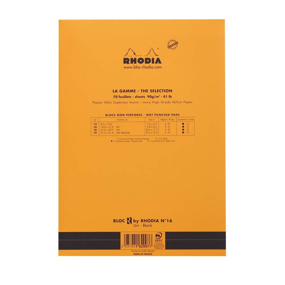 Rhodia Head Stapled Pad