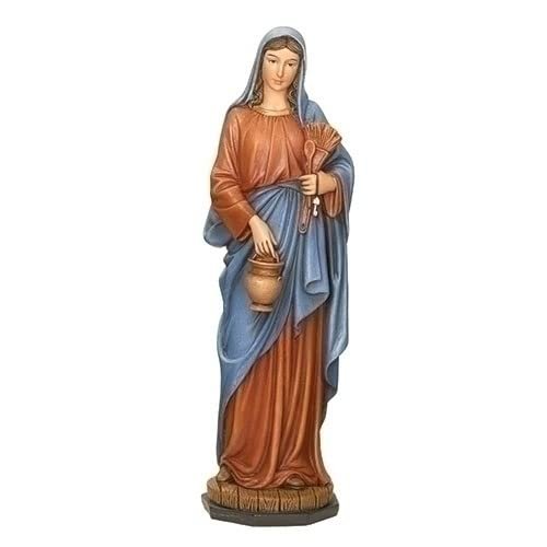 Joseph's Studio by Roman Inc., Renaissance Collection, Holy Statue Figurine, 6"H KITCHEN MADONNA FIGURE, Religious Décor, Catholic Sacraments, Christian Gifts, Resin Stone, (1.75 x 1.75 x 6.13 Inches)