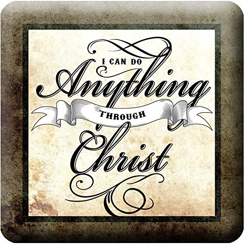 Inspirational Scriptures Coaster Set of 4 | Encouraging Verses to Protect Your Furniture | Christian and Spiritual Gifts and Decor