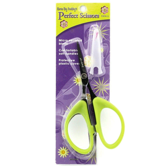Karen Kay Buckley® Perfect Scissors™, Small 4-3/16 Inch #KKBPSS Micro-Serrated Non-Slip Blades for Appliqué, Thread Snipping, Quilting, Sewing, Patchwork, Crafts. Sharp Blades to Cut Detailed Shapes
