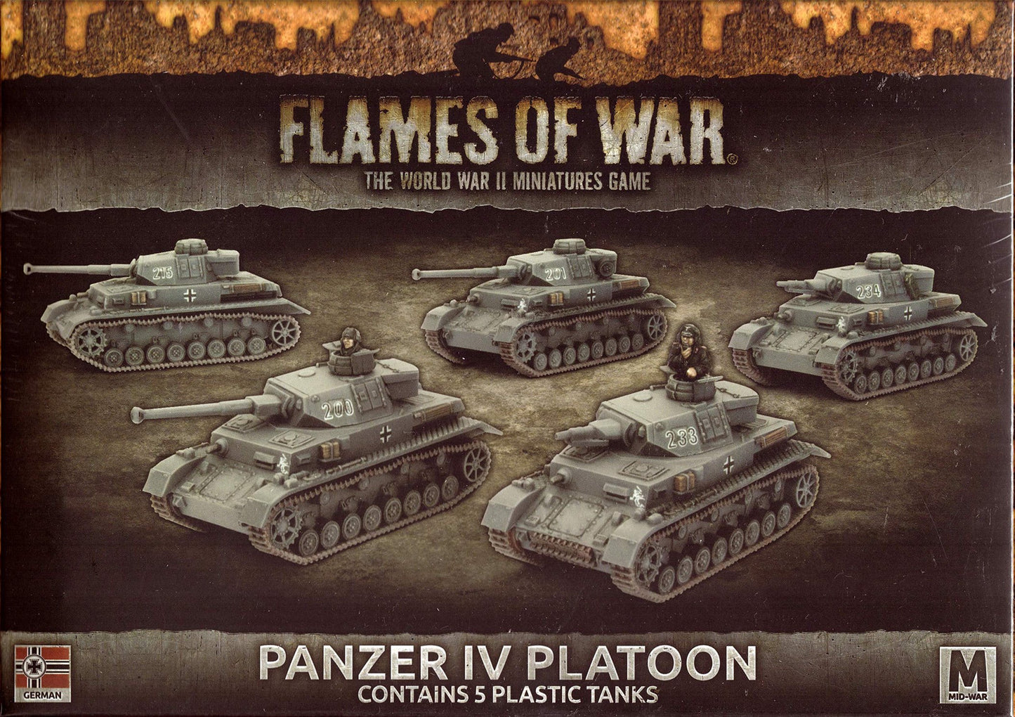 Flames of War: Mid War: German: Panzer IV Platoon (GBX106)