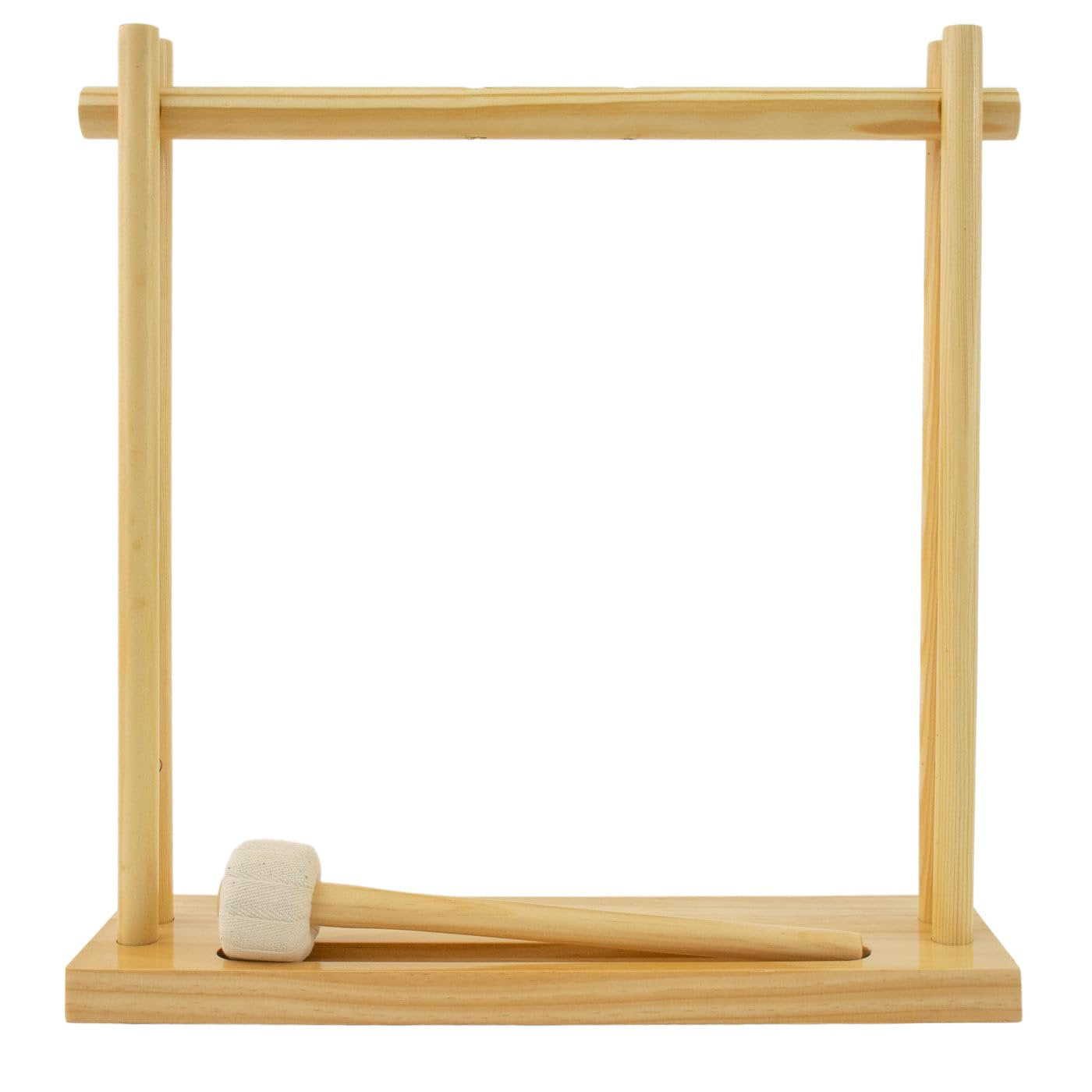 My Little Pagoda Stand for 8" to 10" Gongs - Includes Stand & Mallet/Perfect for Limited Space