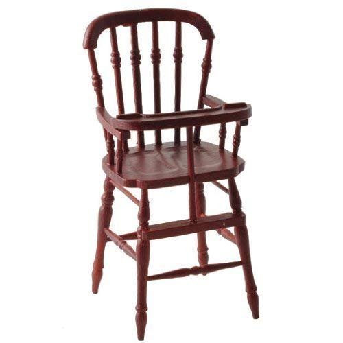 Dollhouse Miniature Mahogany Victorian High Chair