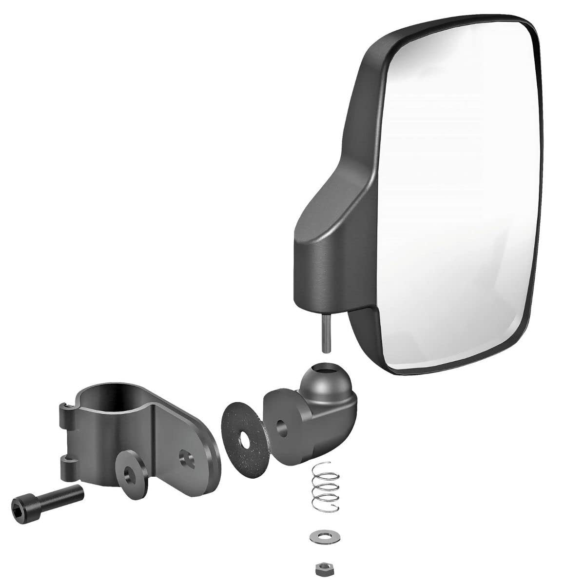 Seizmik Folding UTV Side View Mirrors for Round Tube and ROPS UTV Models | ABS | Compatible with Select Polaris, Can-Am, Kawasaki, CF Moto, Yamaha, Honda, Arctic Cat Models
