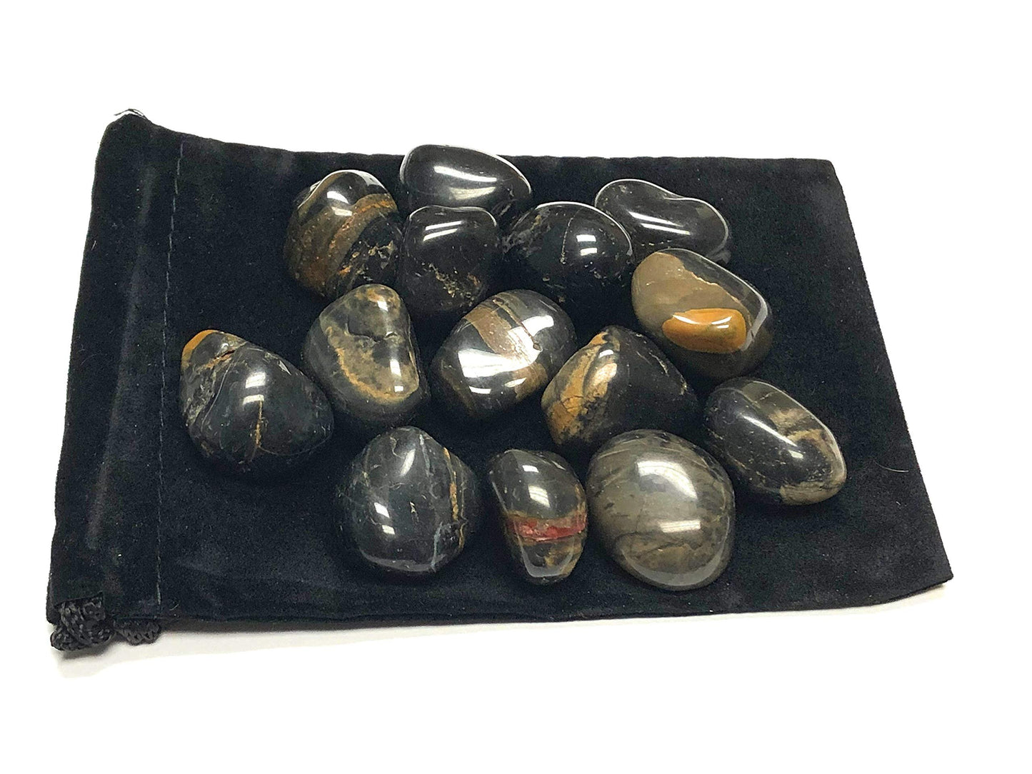 Zentron Crystal Collection: Tumbled Black Onyx - 1" Pieces