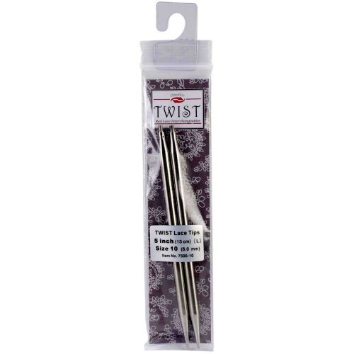 ChiaoGoo Needle Tips 5 inch (13cm) for Twist Red Lace Interchangeable Set Size US 7 (4.5mm) 7505-7