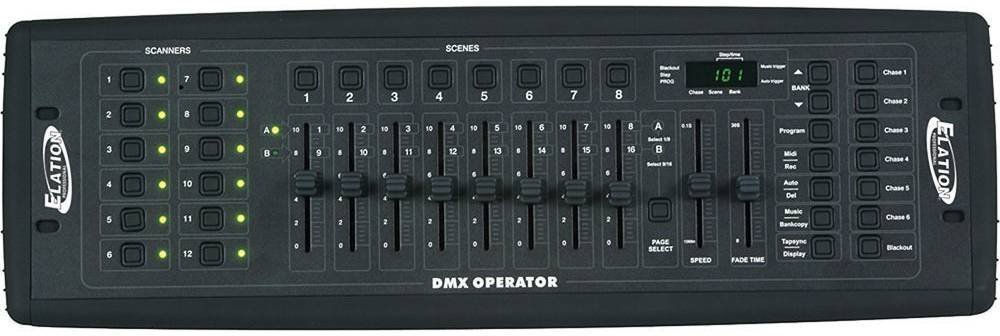 Elation programmable dmx intelligent light controller controls up to 192 DMX channels