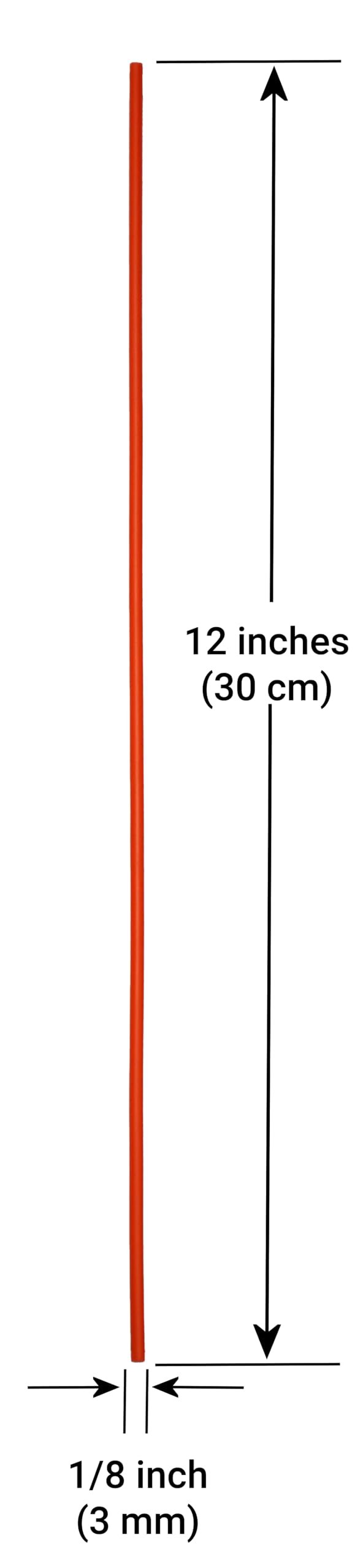 Polyvance Orange High Density Polyethylene (HDPE) Plastic Welding Rods, 1/8" Diameter, 30 ft., Made in USA, for Canoes, Kayaks, Dirt Bike Fenders and Gas Tanks, Agrucultural Water Tanks.