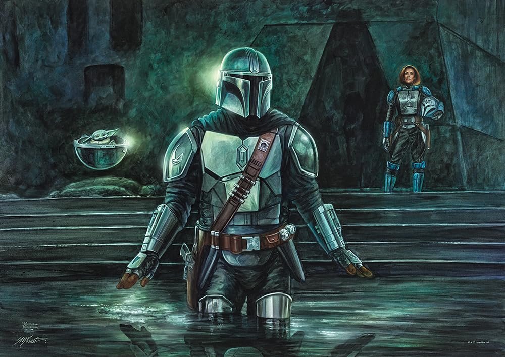 Star Wars – Thomas Kinkade – Durable 24” x 17” MightyPrint Wall Art – NOT Made of Paper – Officially Licensed Collectible