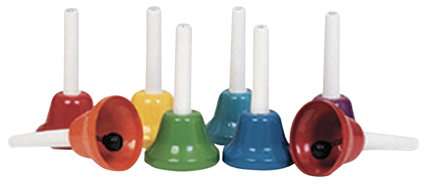 Rhythm Band 8 Note Metal Hand Bells - Set of 8