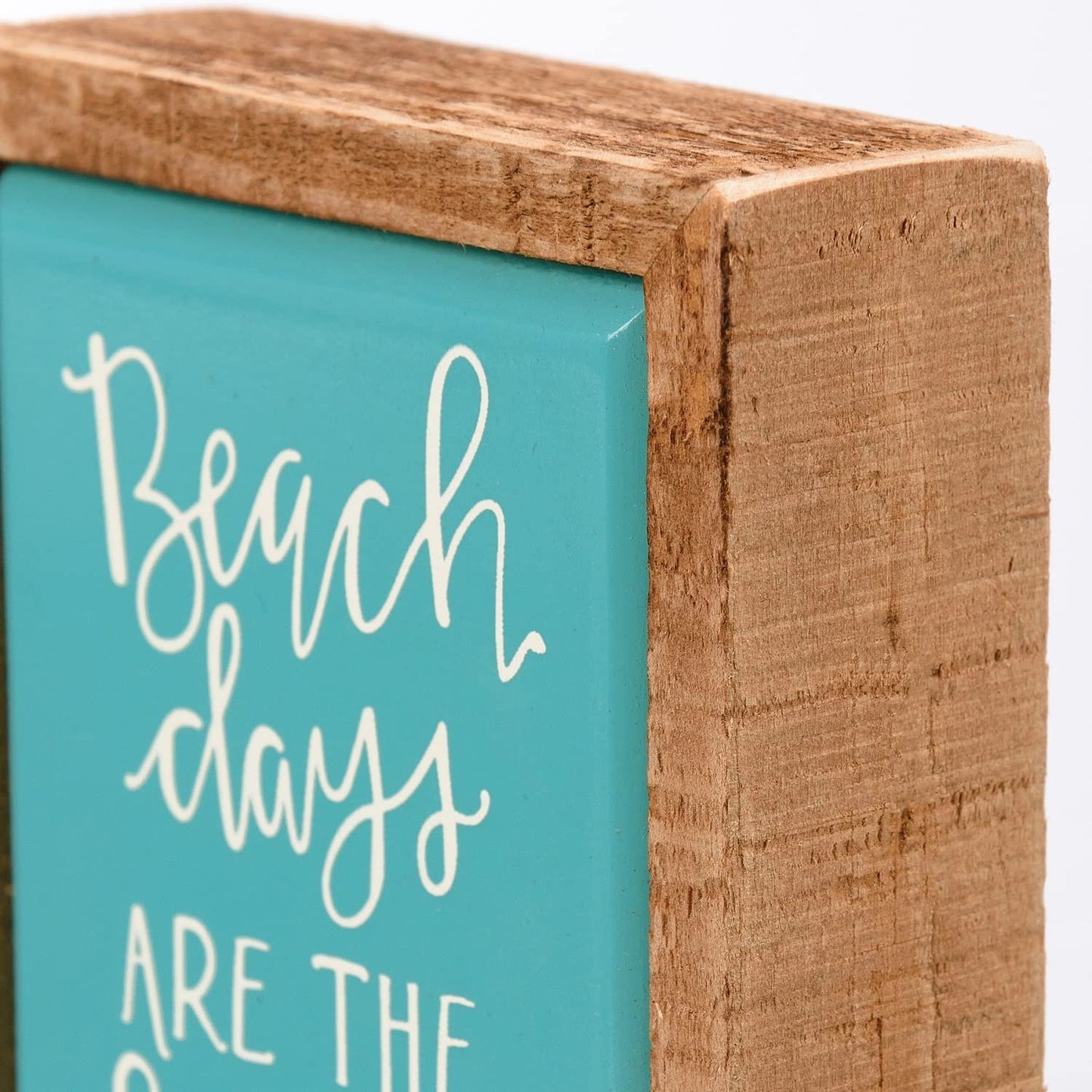 Primitives By Kathy 113431 Beach Days are the Best Days Mini Box Sign, 4.25-inch Length, Wood