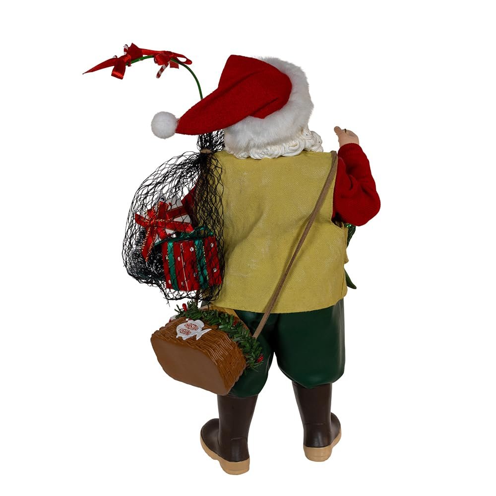 Kurt Adler 10.5-inch Fabriché™ Fisherman Santa