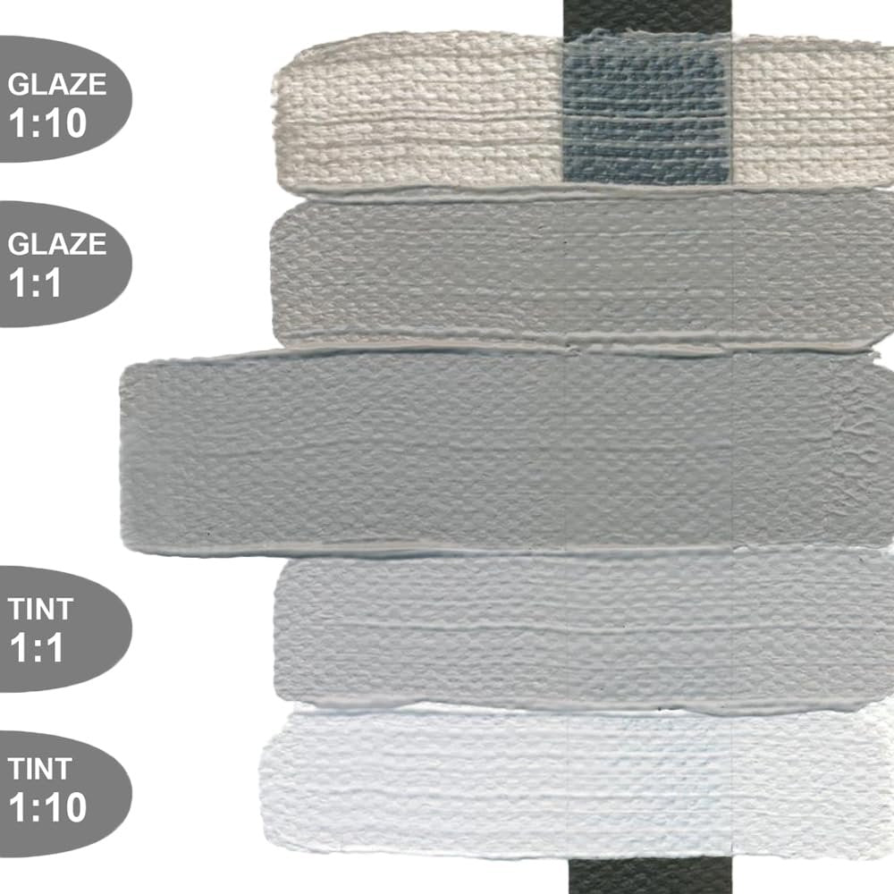 Heavy Body Acrylics by GOLDEN, N6 Neutral Gray, 8 fl. oz. Jar, Professional Acrylic Paint, Opaque