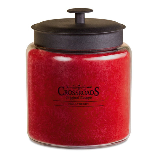 Crossroads Hollyberry Scented 4-Wick Candle, 96 Ounce