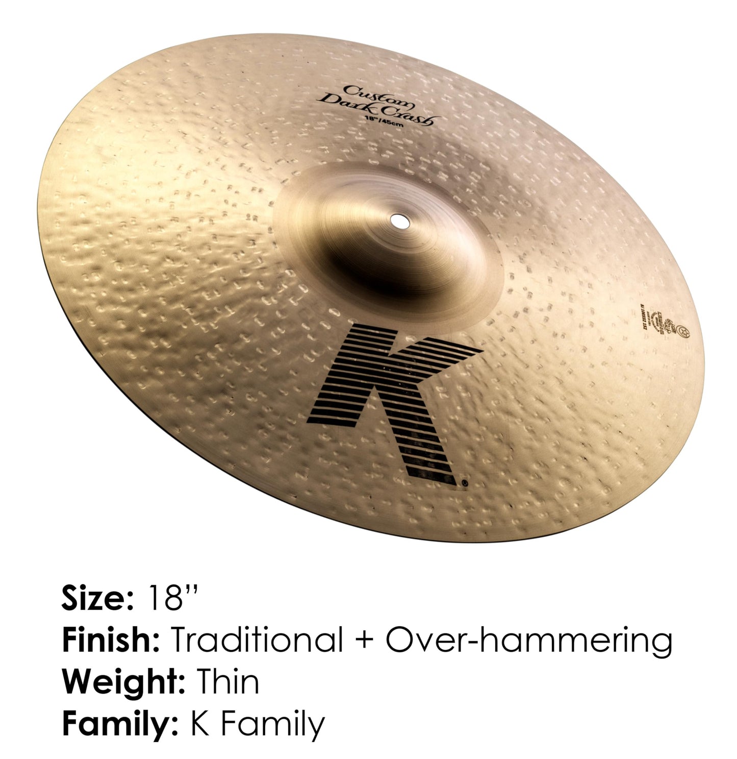 Zildjian K Custom 16" Dark Crash Cymbal
