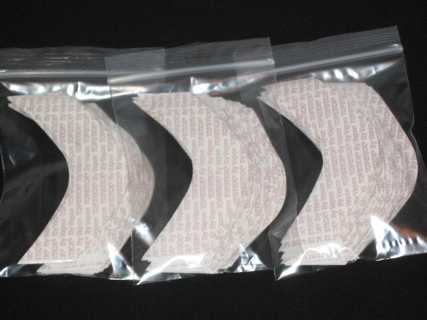 Vapon TOPSTICK Plus Custom Cut Front B Curve Tape,Clear,Double-Sided 75 Strips.