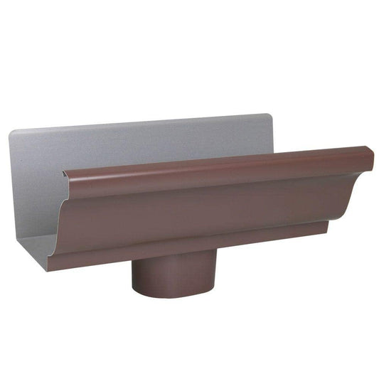 AMERIMAX HOME PRODUCTS 1901019 4-Inch Galvanized End/Drop, Brown