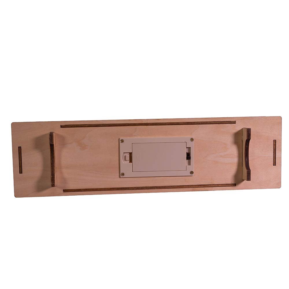 Kurt S. Adler 11-Inch Battery-Operated Light-Up Wooden Nativity Scene with Candles