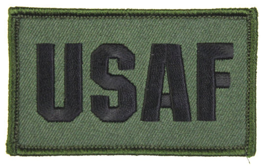 U.S. Air Force USAF 2" x 3" Hook & Loop 2 Piece OD Green Patch