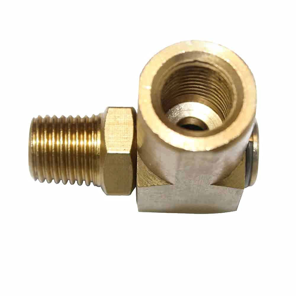 Interstate Pneumatics FS14-2PK 1/4 Inch FPT x 1/4 Inch MPT 90 Deg Swivel Fitting - Pack of 2