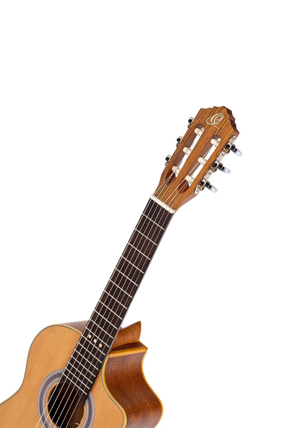 Ortega Guitars Requinto Series Pro 6 String Acoustic-Electric Guitar, Right (RQ39E)