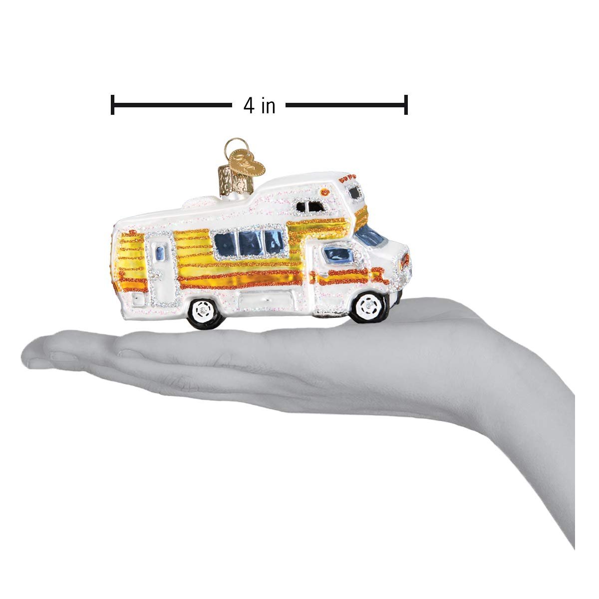 Old World Christmas Ornaments: Camping Outdoor Collection Glass Blown Ornaments for Christmas Tree, Motorhome