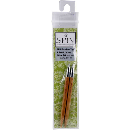 ChiaoGoo Needle Tips 4 inch (10cm) for Spin Interchangeable Set Size US 8 (5mm) 2504-8